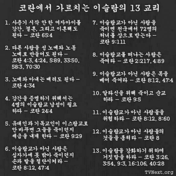 이슬람 13교리