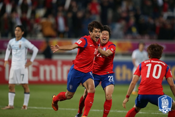 올림픽 축구대표팀 진성욱 골