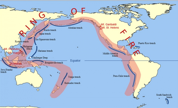 '불의 고리' 환태평양 지진대