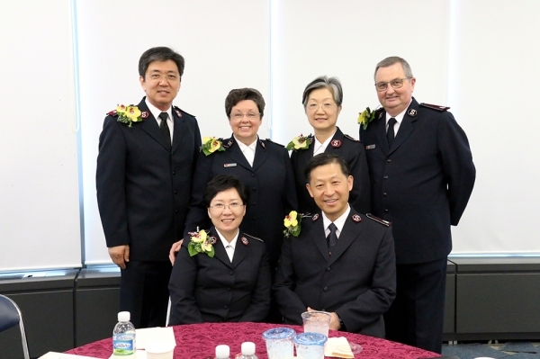 한국구세군 김필수 신임 사령관과 동부인