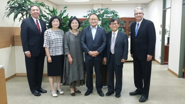 미국 노스웨스트나사렛대 총장이 나사렛대를 방문했다