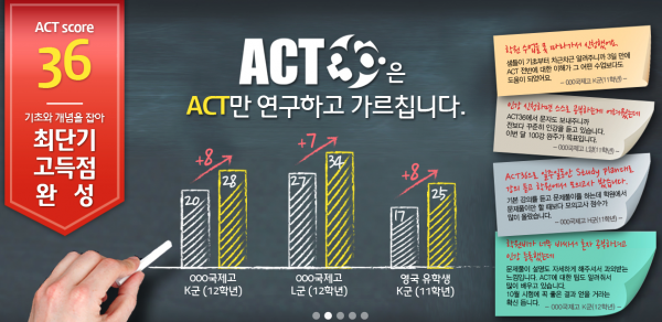 △ 목회자 • 선교사 자녀 및 기독대안학교 학생들 위한 저비용 고효율 ACT 인강