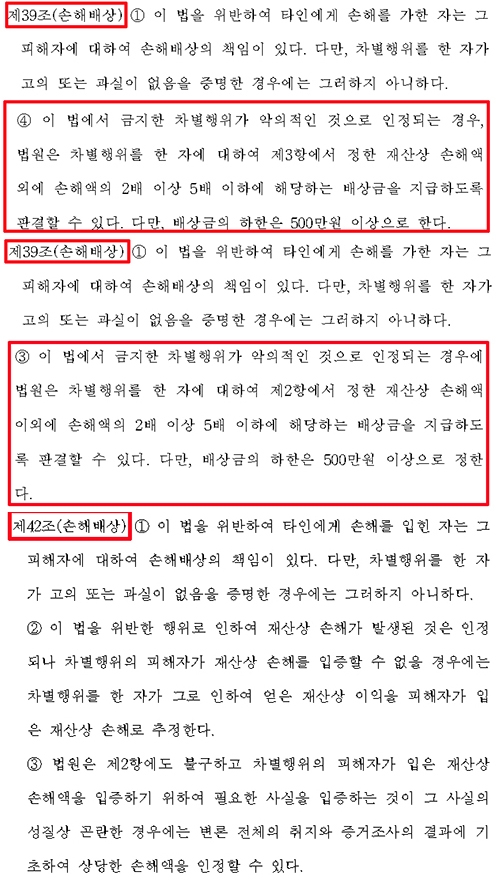 포괄적 차별금지법 독소조항