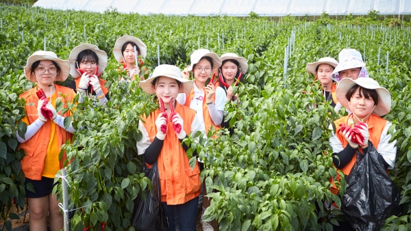 [사진제공=월드비전] 한화해피프렌즈 12기 청소년 봉사단 2