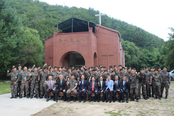 순복음춘천교회, 2군단 포병여단 종교안보교육 실시  