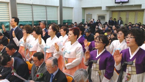 이순희 목사 백송교회 장로 안수집사 권사 임직식 임직감사예배 임직예배