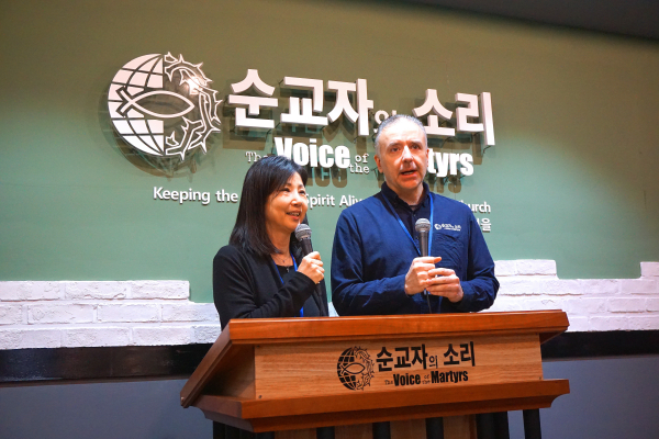 한국 순교자의 소리 중국 교회 종교 자유 선언서 서명 촉구 기자회견