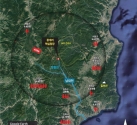 북한 풍계리 핵실험장 반경 40㎞ 이내 지역. (사진=전환기 정의 워킹그룹(TJWG) 보고서