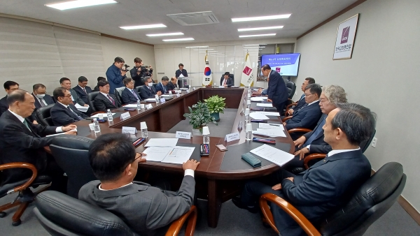 한교총 제6-6차 상임회장회의 모습. 