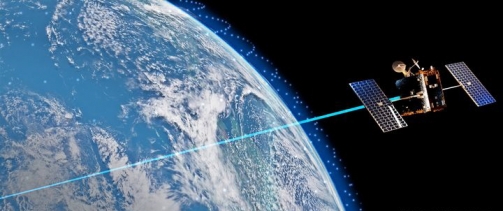 원웹의 위성망을 활용한 한화시스템 ′저궤도 위성통신 네트워크′ 가상도. ⓒ한화시스템