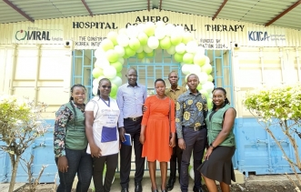 밀알복지재단은 케냐 키수무 냔도에 위치한 아헤로 주립병원에 건립한 재활치료실의 이양식을 진행했다