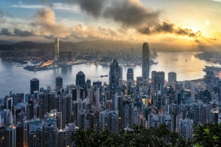 홍콩의 빅토리아 피크(Victoria Peak).