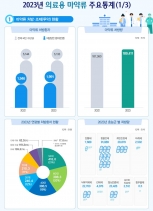 2023년 의료용 마약류 주요 통계. ⓒ식약처