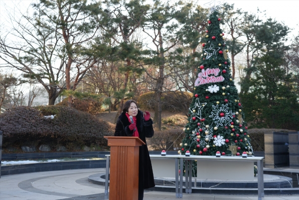 한세대학교 여의도순복음교회 안수집사회와 성탄트리 점등식 개최