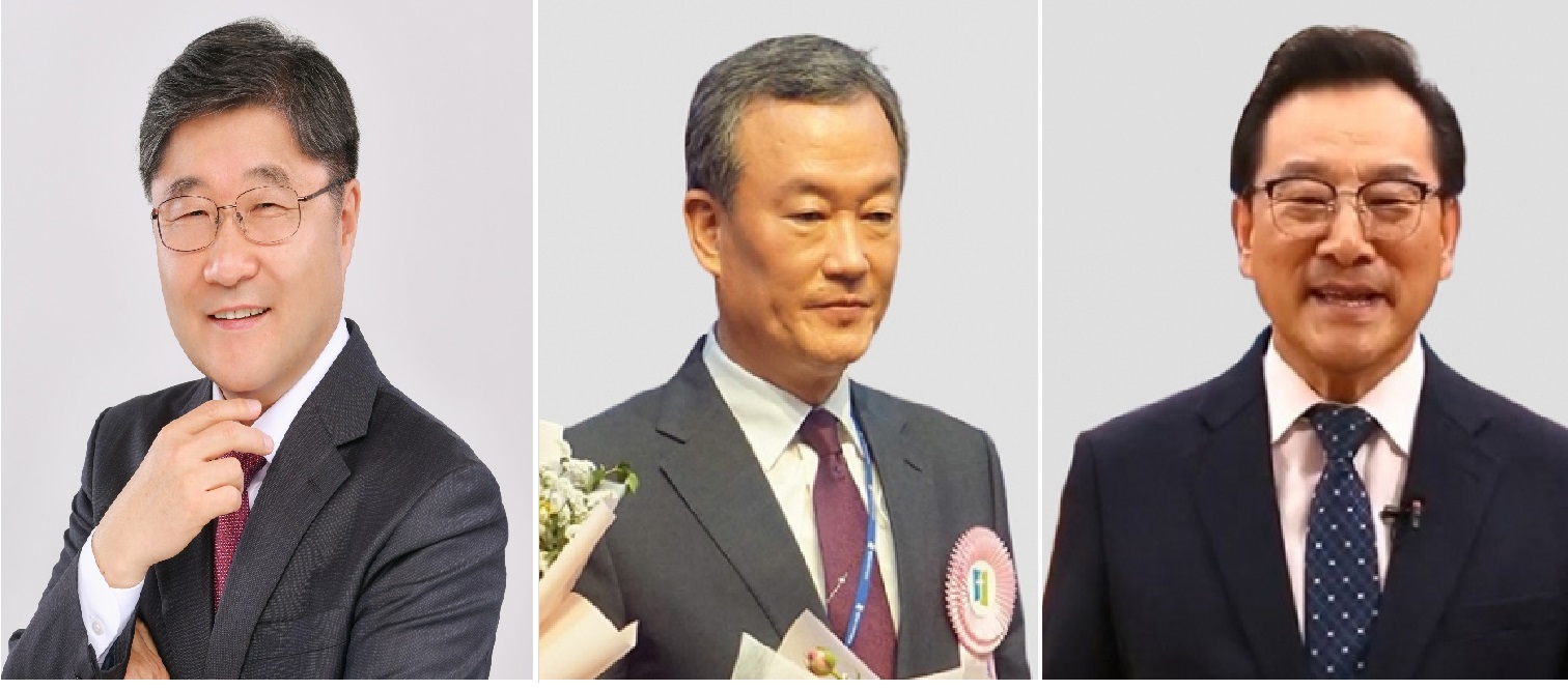 (왼쪽부터) 장봉생·고광석·정영교 목사