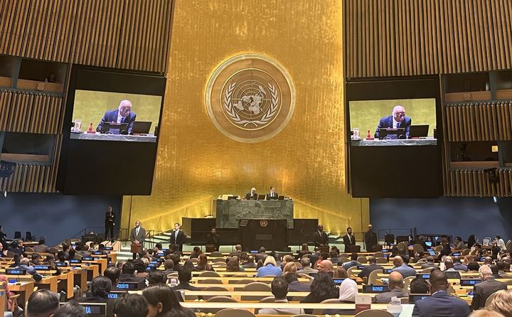 지난 2024년 10월 9일(현지시각) 미국 뉴욕 유엔본부에서 유엔 인권이사회 이사국 선거가 열리던 모습. ⓒ주유엔 한국대표부