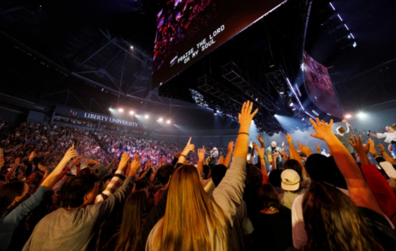 리버티 대학교 미국 캠퍼스의 학생들