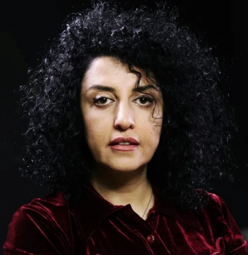 2023년 노벨평화상 수상자인 이란 인권운동가 나르게스 모하마디