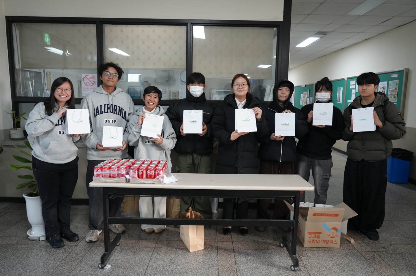 한세대, 글로벌엘림재단 후원으로 기말고사 간식 전달