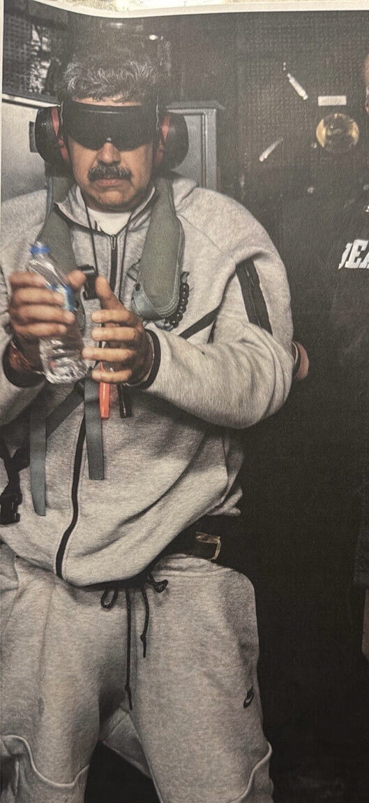 도널드 트럼프 미국 대통령이 3일(현지 시간) 소셜미디어 트루스소셜에 "니콜라스 마두로가 미 해군 이오지마함에 탑승 중이다"라며 사진을 게재했다. ⓒ트럼프 대통령 트루스소셜 갈무리