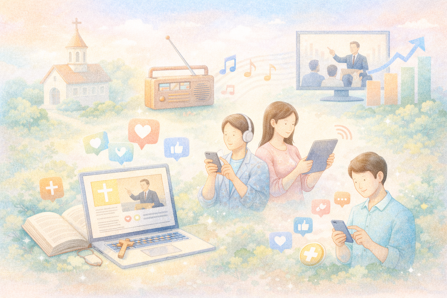 디지털로 연결된 신앙의 순간