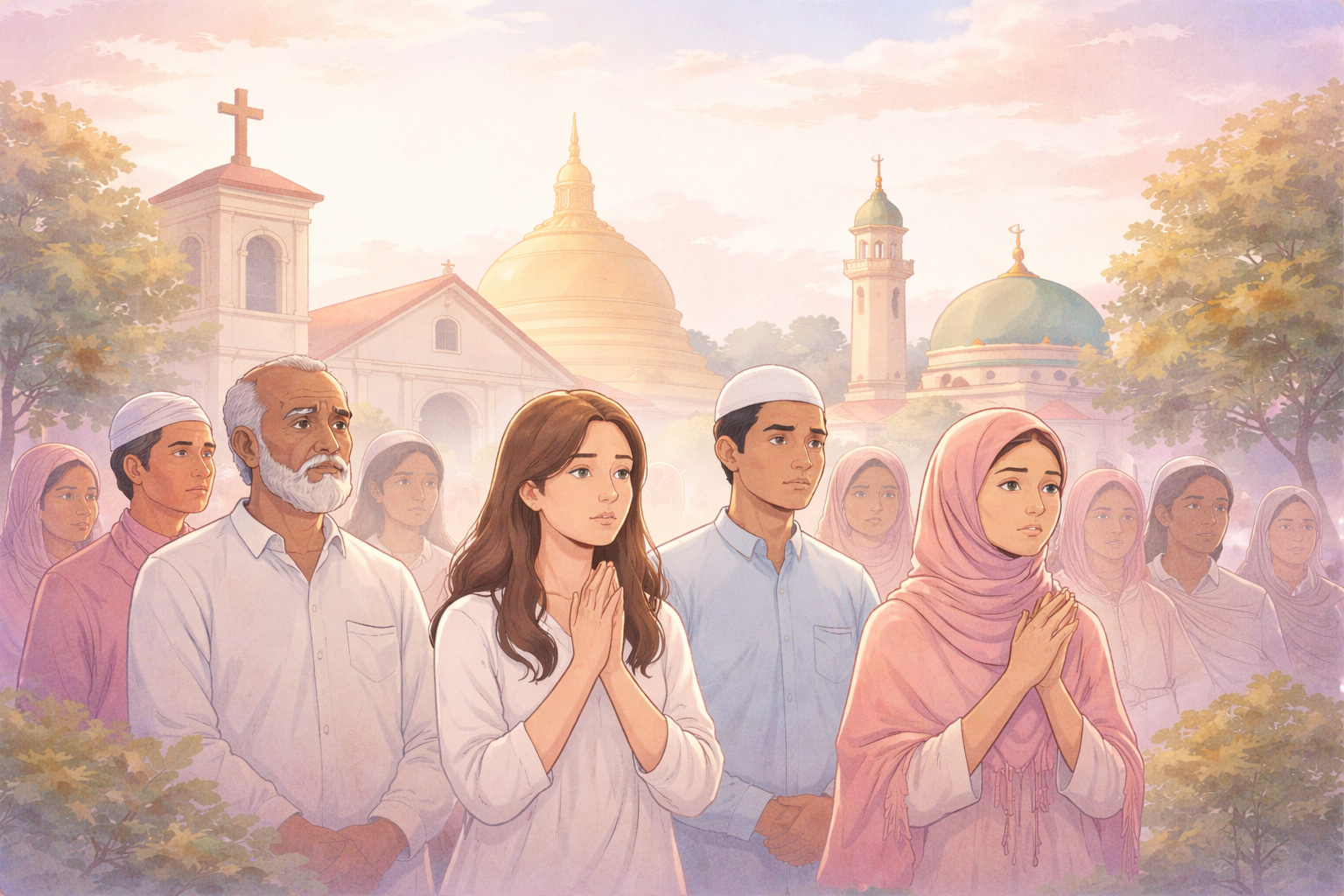 종교적 연대의 평화로운 만남