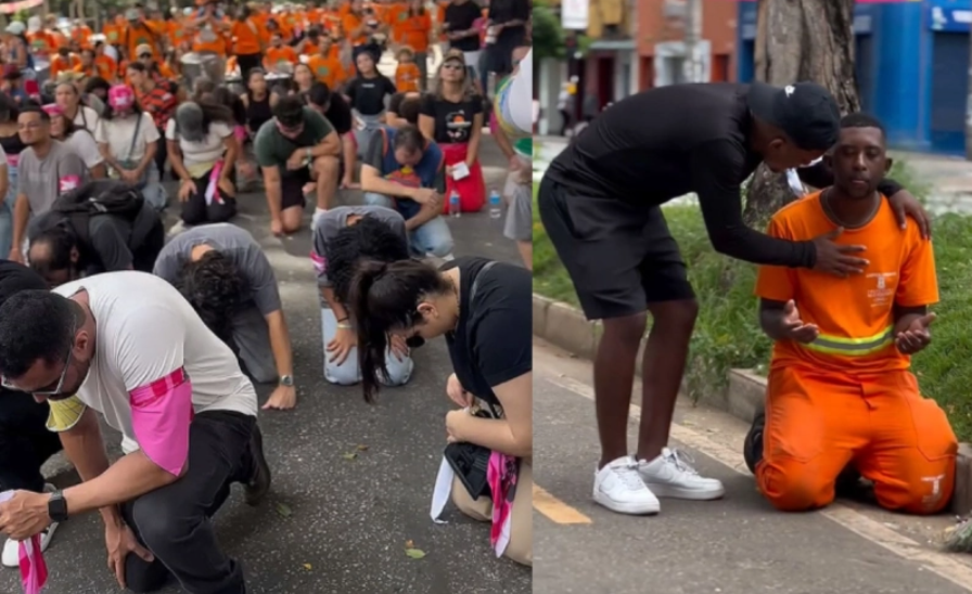 브라질의 카니발 한복판에서 복음주의 교회들은 거리로 나가 복음을 전하고 십자가의 메시지를 선포했다