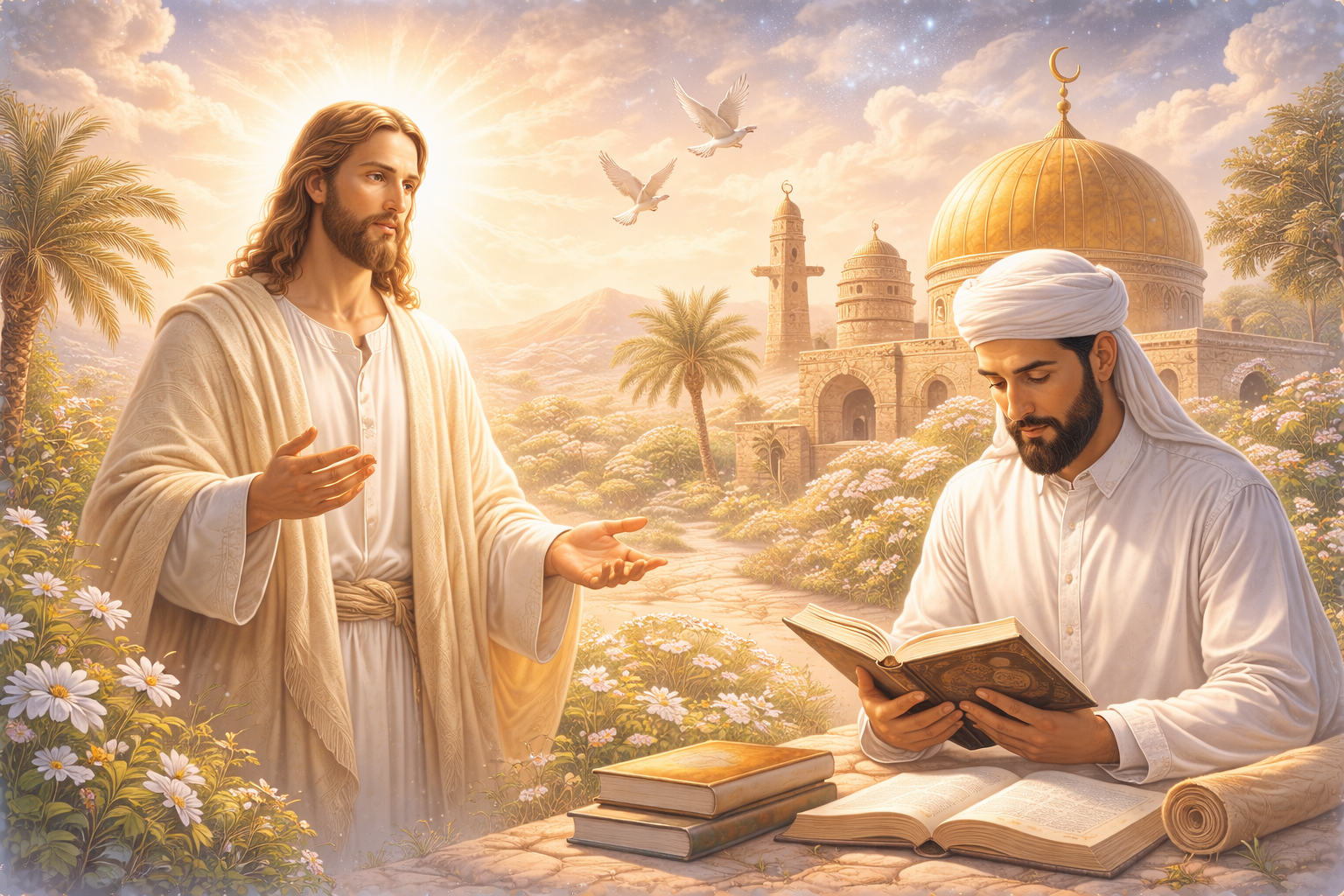 평화로운 만남의 순간