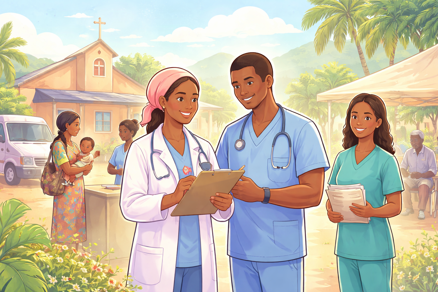 의료진과 함께하는 아프리카 클리닉