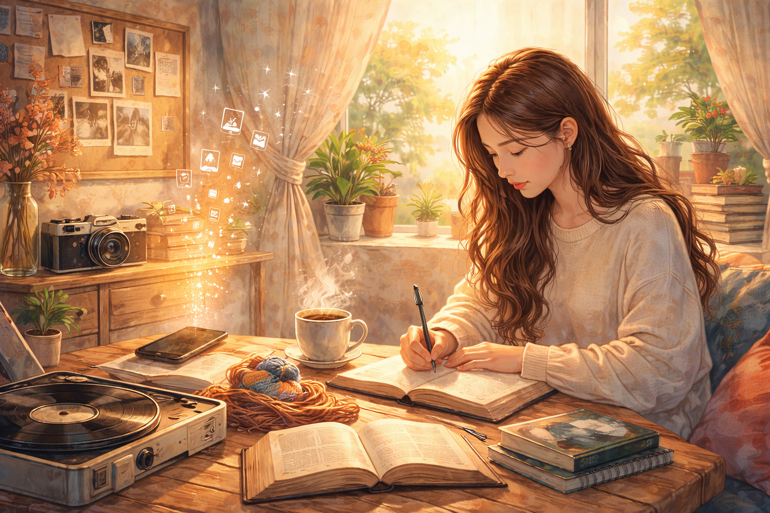 편안한 오후의 아날로그 공간