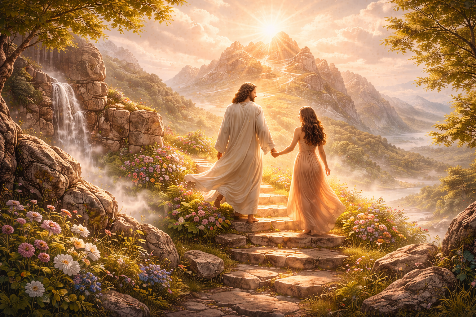 빛의 산길을 걷는 이들