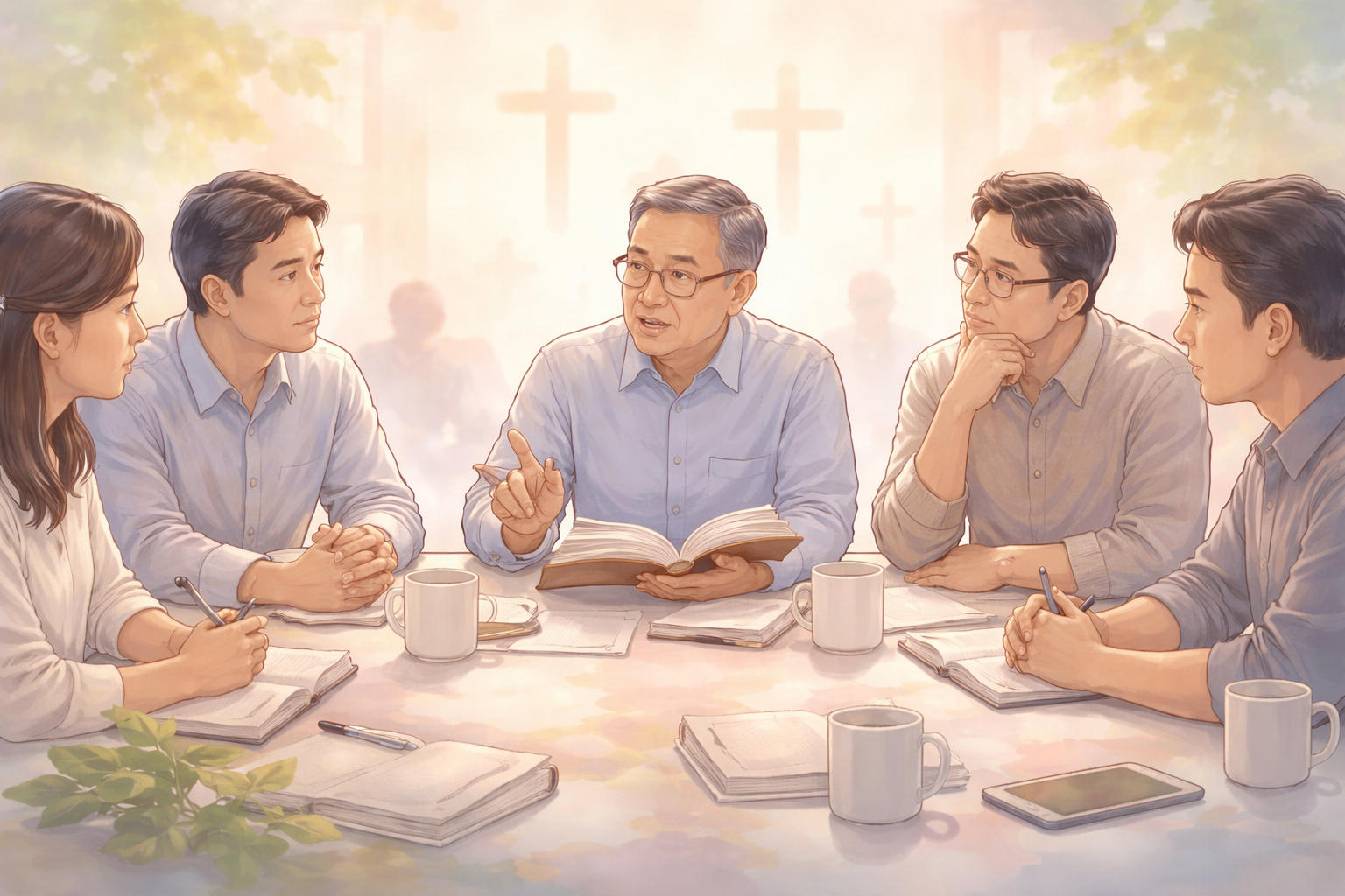 목사들이 함께 나누는 대화