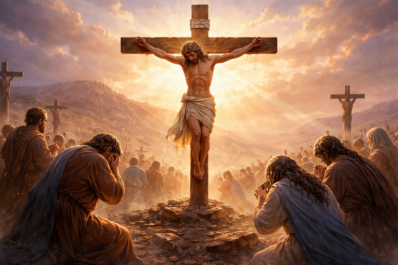 골고다에서의 고통의 순간