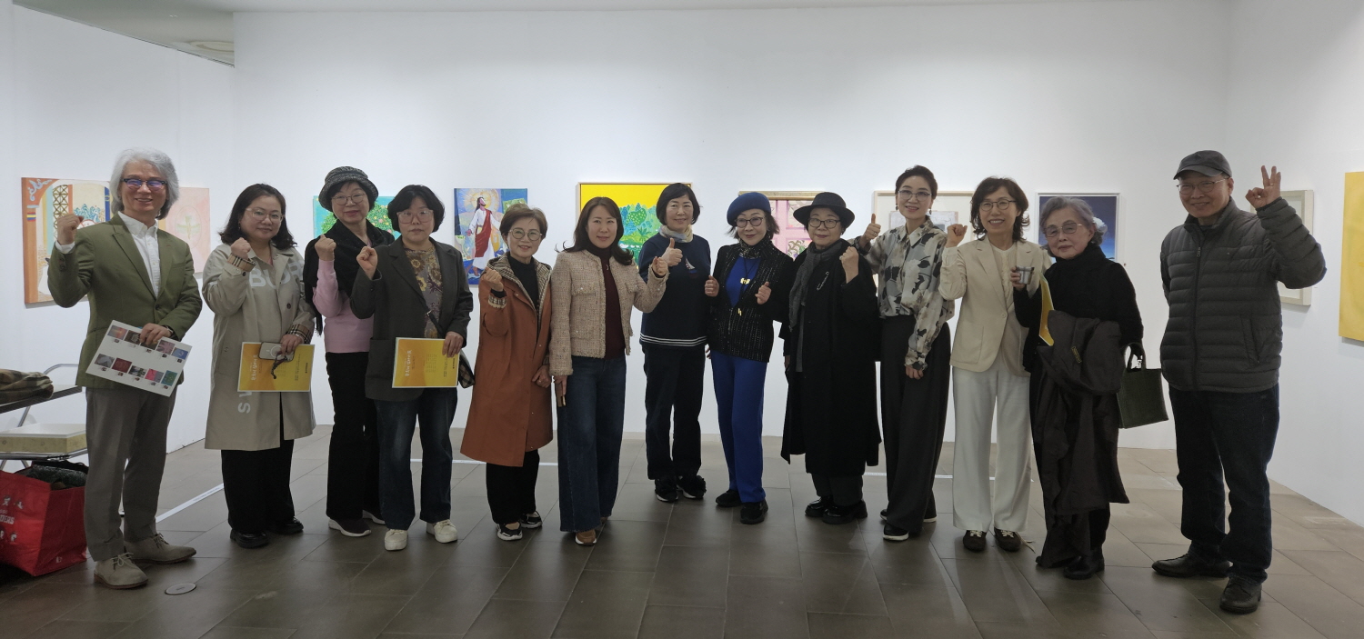 한국기독교미술인협회 환희의십자가전 오픈 감사예배