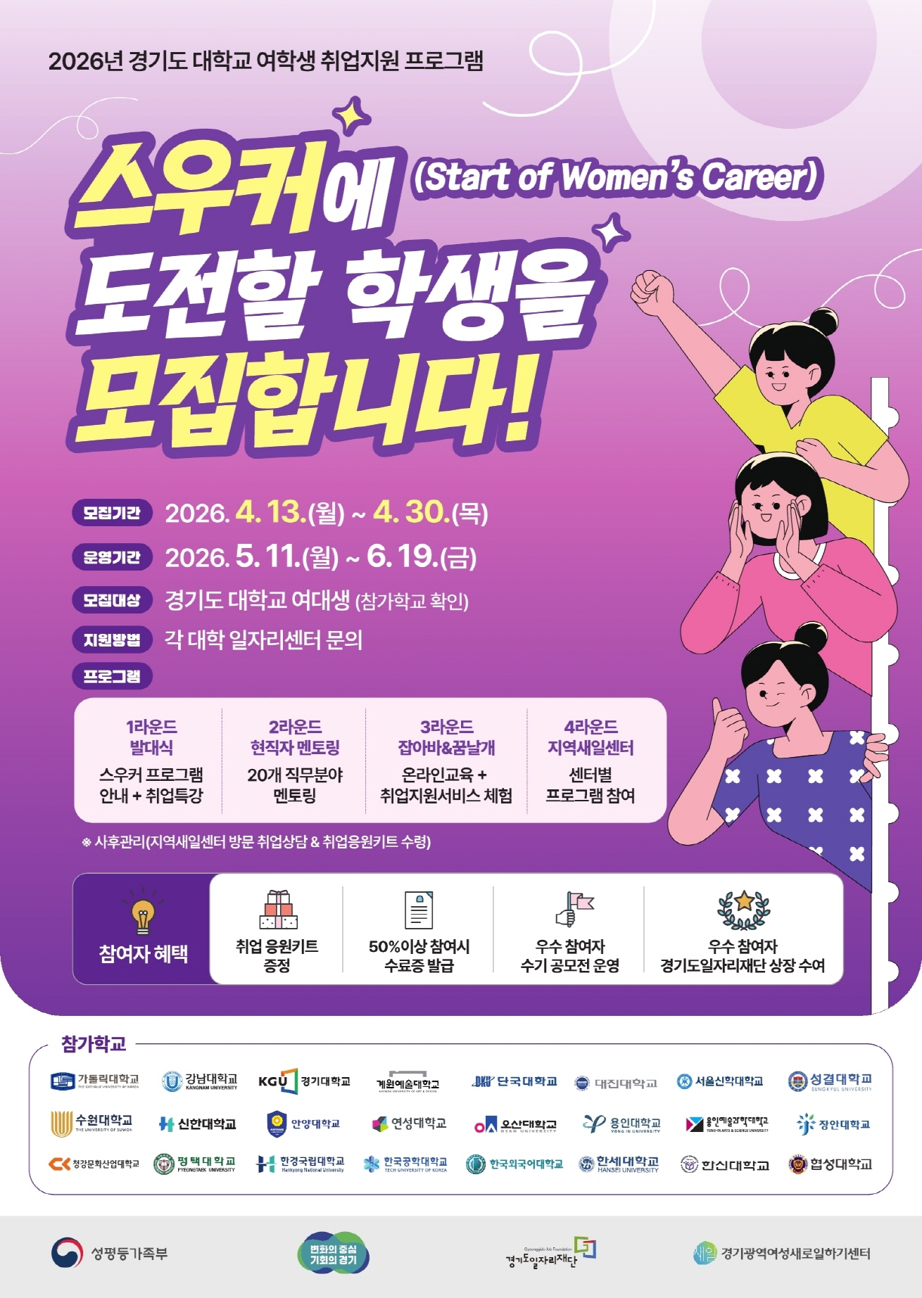 성결대학교 여학생 취업지원 ‘스우커’ 프로그램 운영