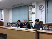 한국교회사학연구원 제192차 세미나에서 김진두 박사가 발제하고 있다.