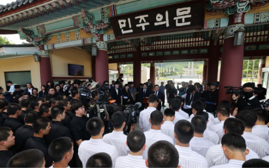  배재고등학교 야구부 학생들