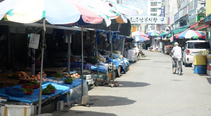 무더위가 연일 기승을 부린 지난 2024년 7월 24일 전북 전주시 전주남부시장