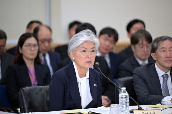 강경화 주미대사, 미 정보 우려에 '충분히 해소 안 돼'