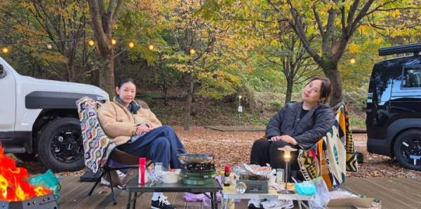 풍자, 37㎏ 감량 뒤 한혜진과 캠핑 사진 공개