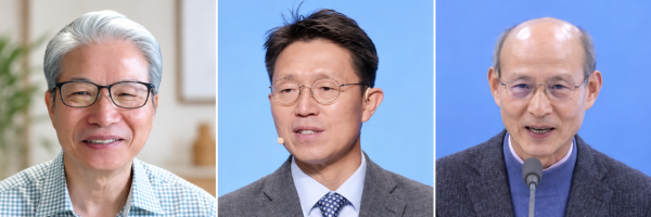 김에스라 대표, 김재덕 교수, 홍인규 교수