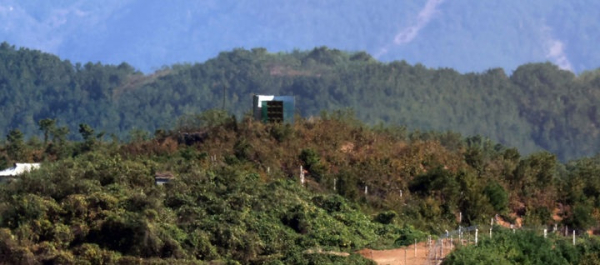 인천 강화군에서 바라본 북한 황해도 개풍군 접경지역