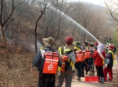 봄철 산불진화훈련