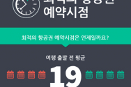 스카이스캐너, 최적의 항공권 예약 시점