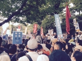 일본 아베 정부 안보법 반대 집회