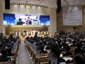예장합동 제100회 총회가 열린 대구 반야월교회 총대들의 모습.