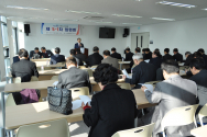 22일 아현성결교회에서 열린 한교연 5-1차 임원회 회의 모습.