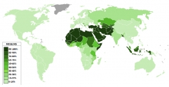 세계 이슬람 무슬림 인구비율