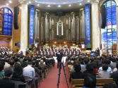 2016 한국교회 부활절 연합예배가 열리고 있는 광림교회 본당.