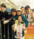 리우올림픽 2관왕 장혜진 선수와 응원단